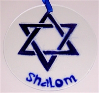 Star of David Shalom Suncatcher