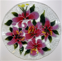 Stargazer Lily 14 inch Plate