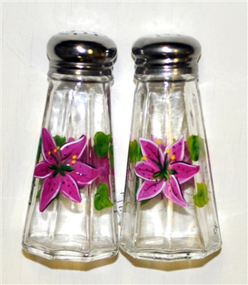 Stargazer Lily Salt and Pepper Shakers