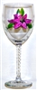 Stargazer Lily White Wine Glass