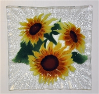 Sunflower Small Square Plate