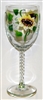 Sunflower White Wine Glass