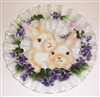 White Bunny 10.75 inch Plate