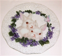 White Bunny 12 inch Platter
