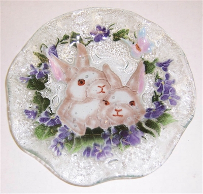 White Bunny 9 inch Bowl