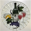 Wine and Cheese 10.75 inch Plate