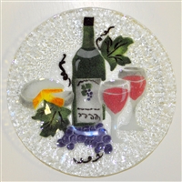 Wine and Cheese 9 inch Plate