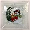 Woodland Snowman Large Square Plate
