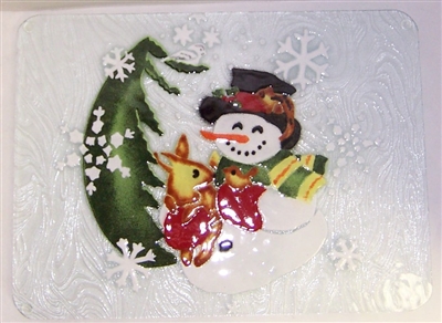 Woodland Snowman Large Tray (Insert Only)