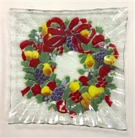 Williamsburg Wreath Small Square Plate