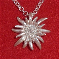 Ladies' Medium Edelweiss Pendant and chain