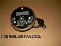 STEREO REMOTE 2 LINE DISPLAY SS BEZEL