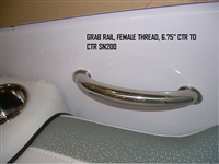 GRAB RAIL FEMALE THREAD 6.75" CTR 200CB & 200OB