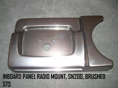 INBOARD PANEL RADIO MOUNT SN200 BRUSHED STS - 100263