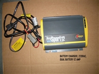 BATTERY CHARGER 220VAC DUAL BATTERY 12 AMP 110015