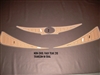 NON-SKID FAUX TEAK 210 TRANSOM W/OVAL