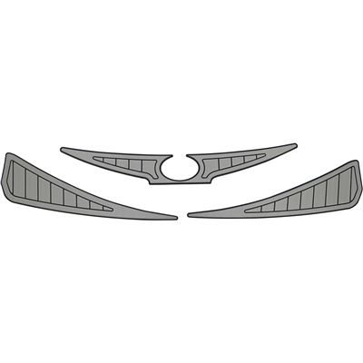 NON-SKID TITANIUM 210 TRANSOM W/OVAL 110067