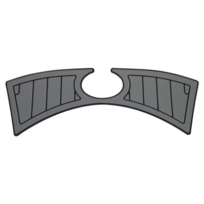 NON-SKID TITANIUM 230 TRANSOM W/OVAL