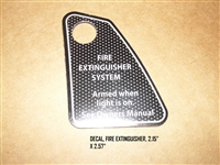 DECAL FIRE EXTINGUISHER 2.15" X 2.57"