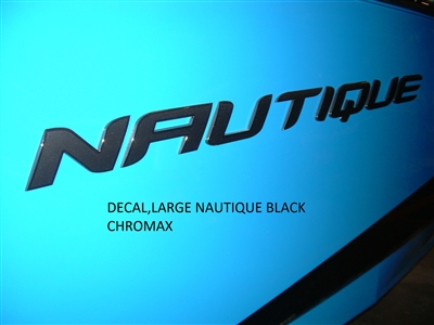 DECAL - LARGE NAUTIQUE BLACK CHROMAX 140089