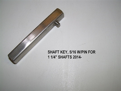 SHAFT KEY 5/16 W/PIN FOR 1  1/4 IN   SHAFTS 2014- On 5350