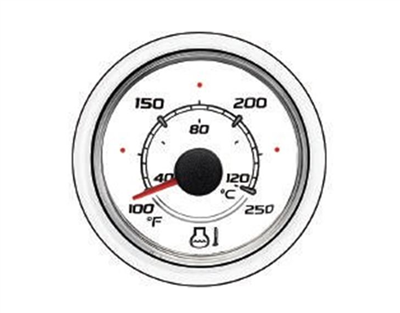 Mercury-Mercruiser 79-8M0052863 TEMP GAUGE-WHITE