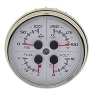 Mercury-Mercruiser 79-8M0052879 4 IN 1 GAUGE,WHT