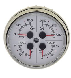 Mercury-Mercruiser 79-8M0052879 4 IN 1 GAUGE,WHT