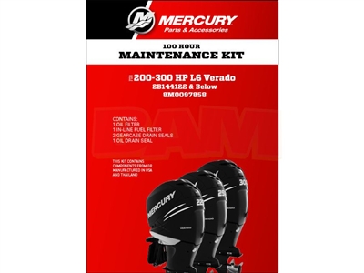 Mercury 8M0097858 Verado L6 Service Kit 100 Hour
