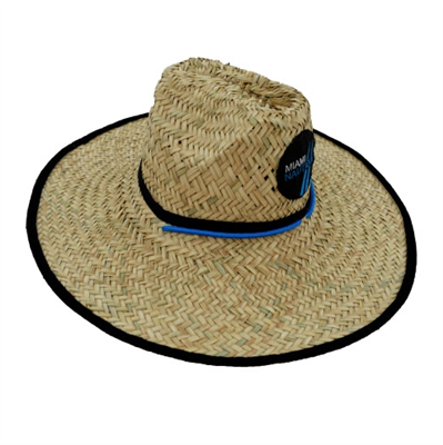 Straw Hat with Miami Nautique Logo