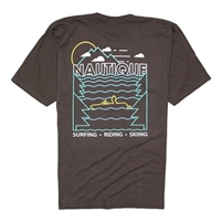 Nautique Gear Mesa Wave Tee - Brown