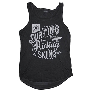 Ladies Marquee Tank - Dark Smoke