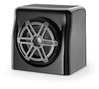 JL Audio FS108-W5-SG-TB: Single M8W5, Fiberglass Sealed Enclosure, Titanium Sport Grille,