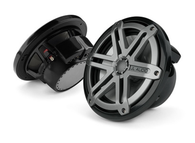 JL Audio M770-TCX-SG-TB: 7.7-inch (196 mm) Tower Coaxial System, Titanium Sport Grilles