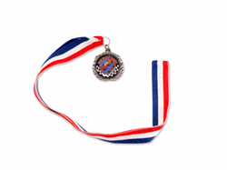 Pinewood Derby&reg; Neck Ribbon - Silver Medal