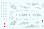 Tribal Tattoo - Silver Decal - PD 58