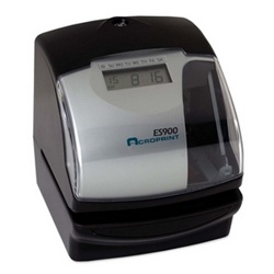 ACROPRINT Model ES900 Electronic Multi-function Time Recorder, Time Stamp or Numbering Machine