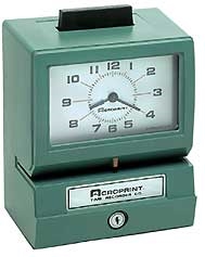 REBUILT: Acroprint  125 NR4 Heavy Duty Time Clock