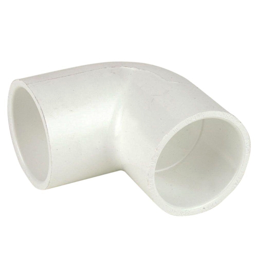 Schedule 40 PVC Pipe 90Â° Slip Elbow Fitting