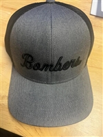 Bombers Fastpitch Grey/Black Script Hat