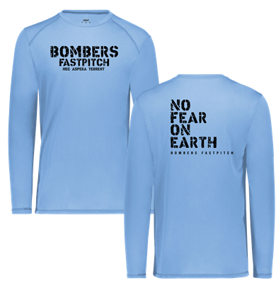 Bombers Fastpitch Lake Soft-Spun Poly Long Sleeve Tee