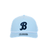 BFP   CLUBHOUSE COLLECTION SKY BLUE/BLACK  PVC SCRIPT B  Perf 5-Panel Hat