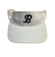 BFP-Visor-NEW  WHITE Bombers  B-SCRIPT Visor