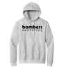 Bombers Fastpitch Ash Grey Hoodie Retro Bombers Logo