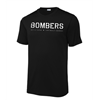 Bombers Fastpitch Black Cotton Distressed Logo