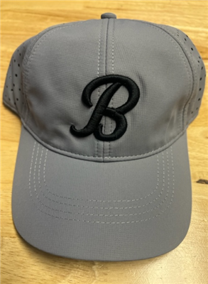Bombers Fastpitch Perforated Grey B-Script Hat