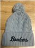 Bombers Fastpitch Pom-Pom Grey Beanie