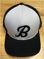 Bombers Fastpitch White/Black B-Script Hat