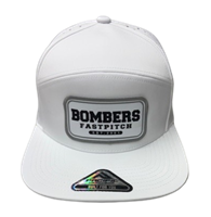 Bombers Fastpitch White  Perf 6-Panel Patch Hat