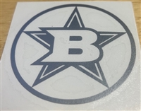 Bomber B-Star Helmet Decal Silver